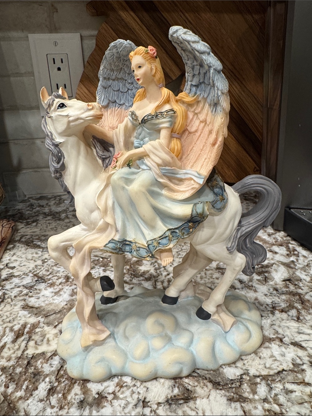 The Vintage Young’s Inc. Guardian Angel Riding A Horse